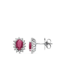 Pendientes Jasmin 0.28 Qtes.18 Ktes Rubi<Alda Joyeros Sale