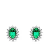 Pendientes Jasmin 0.28 Qtes. Oro 18 K Esmeralda<Alda Joyeros Fashion
