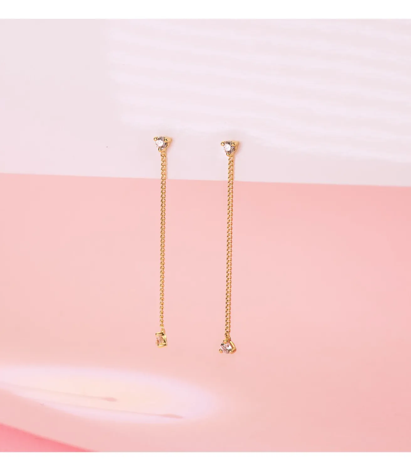 Pendientes Largos Cadena Oro Amarillo 18K<Alda Joyeros Best Sale