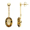 Pendientes Manhattan Oro Amarillo 18K Fume<Alda Joyeros Store