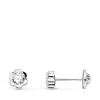 Pendientes Margarita Circonita Oro Blanco 18K 5Mm<Alda Joyeros Fashion