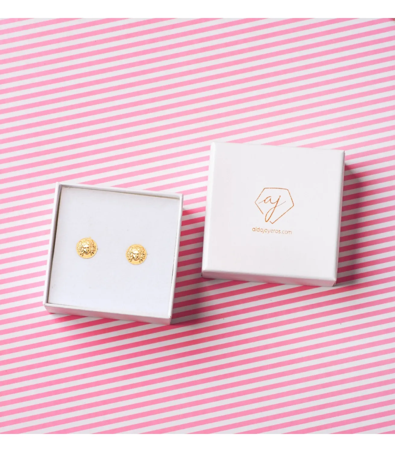 Pendientes Medusa Oro Amarillo 18K<Alda Joyeros Flash Sale
