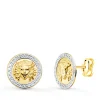 Pendientes Medusa Oro Bicolor 18K<Alda Joyeros Cheap
