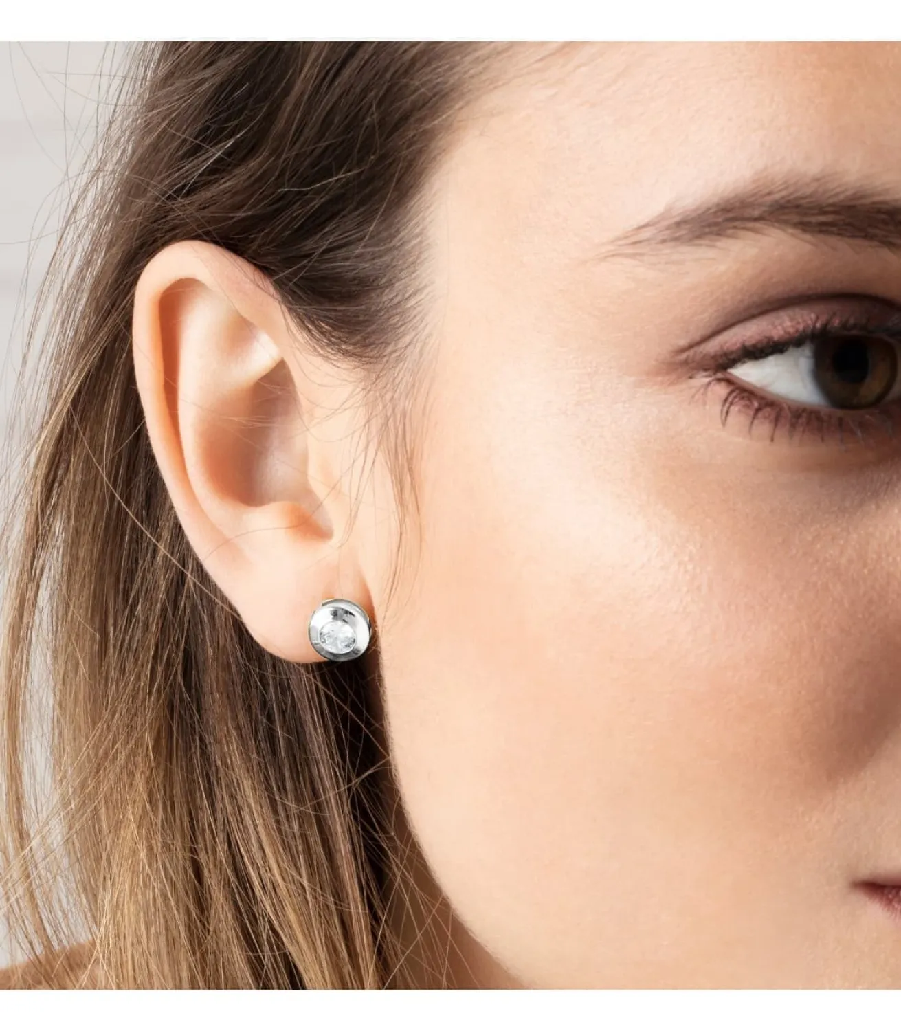 Pendientes Mercedes 8.5 Mm 18 Ktes<Alda Joyeros Outlet