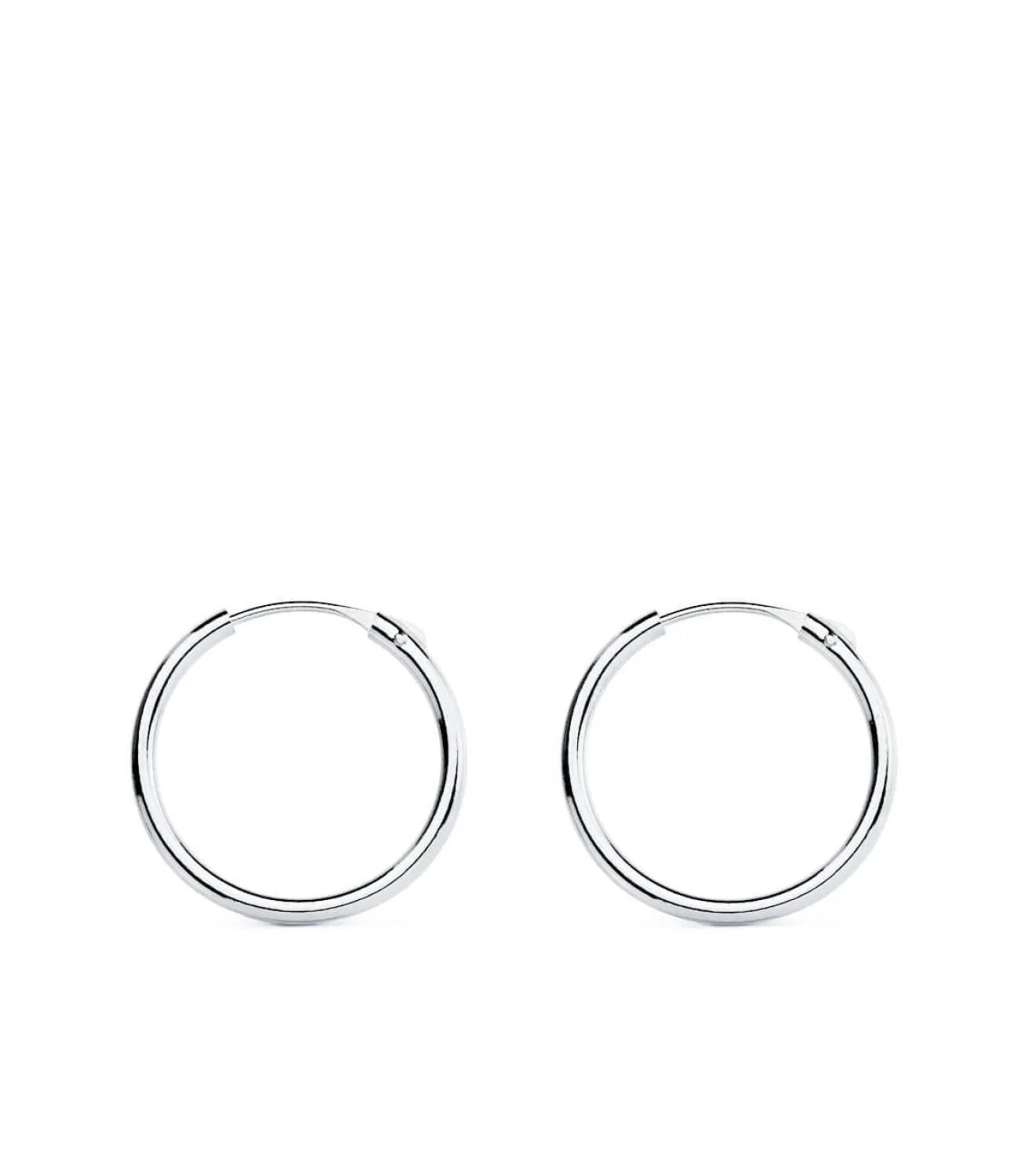 Pendientes Morfea Oro Blanco 18K 15Mm<Alda Joyeros Discount