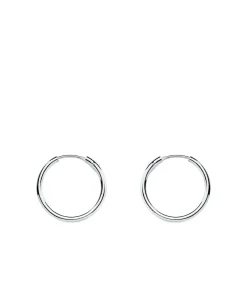 Pendientes Morfea Oro Blanco 18K 12Mm<Alda Joyeros Hot