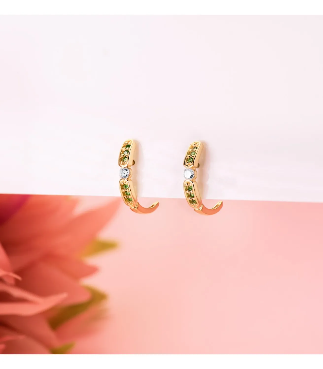 Pendientes Mujer Brita Oro 18K Verde<Alda Joyeros Flash Sale