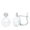 Pendientes Niña Oro Blanco 18K Tu Y Yo Diamante<Alda Joyeros Fashion