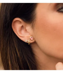 Pendientes Niña Oro 18K Emily Circonita 6.5Mm<Alda Joyeros Clearance