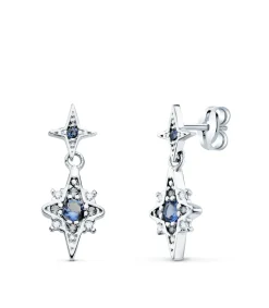 Pendientes Novia Casiopea Oro 18K London Blue<Alda Joyeros Sale