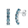 Pendientes Novia Chara Oro 18K Topacio London Blue<Alda Joyeros Outlet