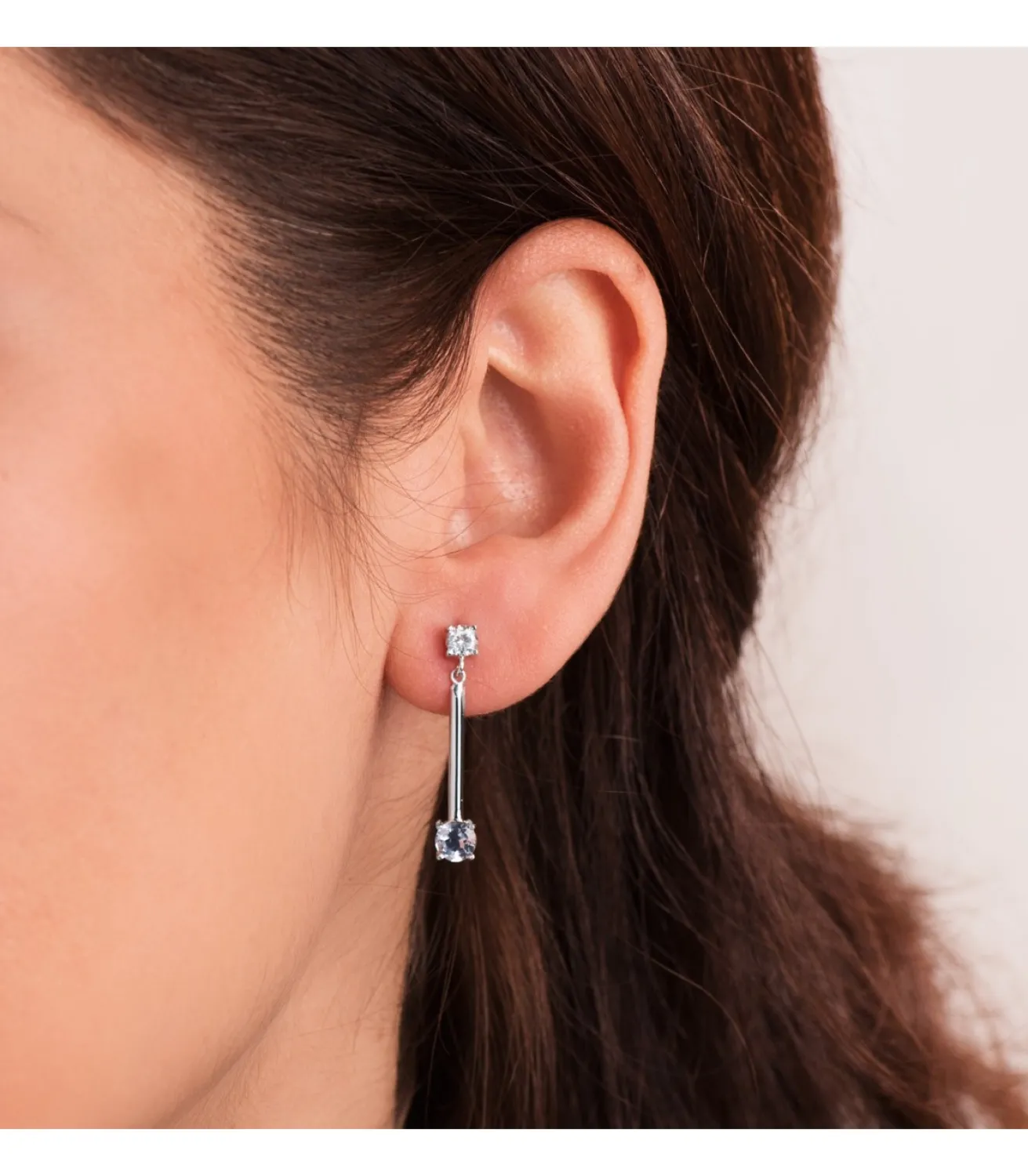 Pendientes Novia Lucero Oro 18K Topacio Azul<Alda Joyeros Cheap
