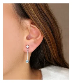 Pendientes Novia Lucero Oro 18K Topacio Azul<Alda Joyeros Cheap