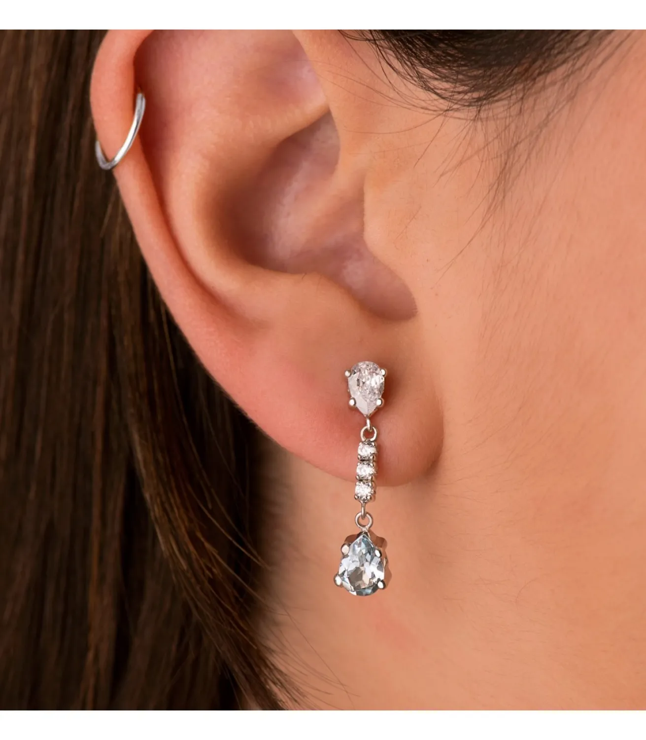 Pendientes Novia Volans Oro 18K Topacio Azul<Alda Joyeros Best