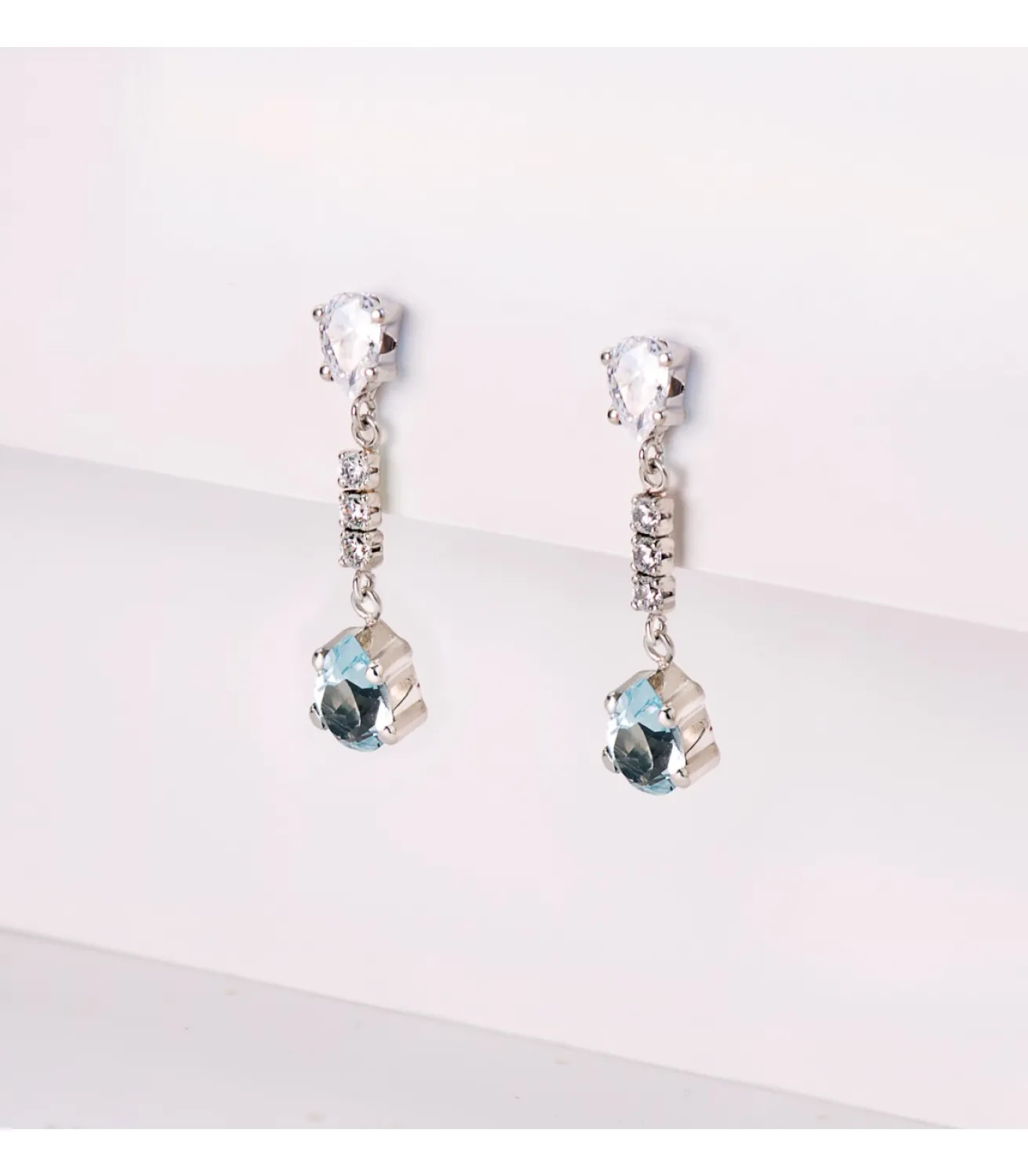 Pendientes Novia Volans Oro 18K Topacio Azul<Alda Joyeros Best