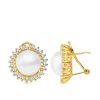 Pendientes Nozomi Perlas De Mabe Oro 18 K 16 Mm<Alda Joyeros Best Sale
