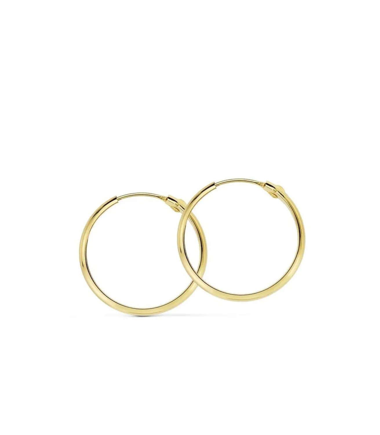 Pendientes Oro Amarillo Carmela Aros 20Mm 18 Ktes<Alda Joyeros Discount