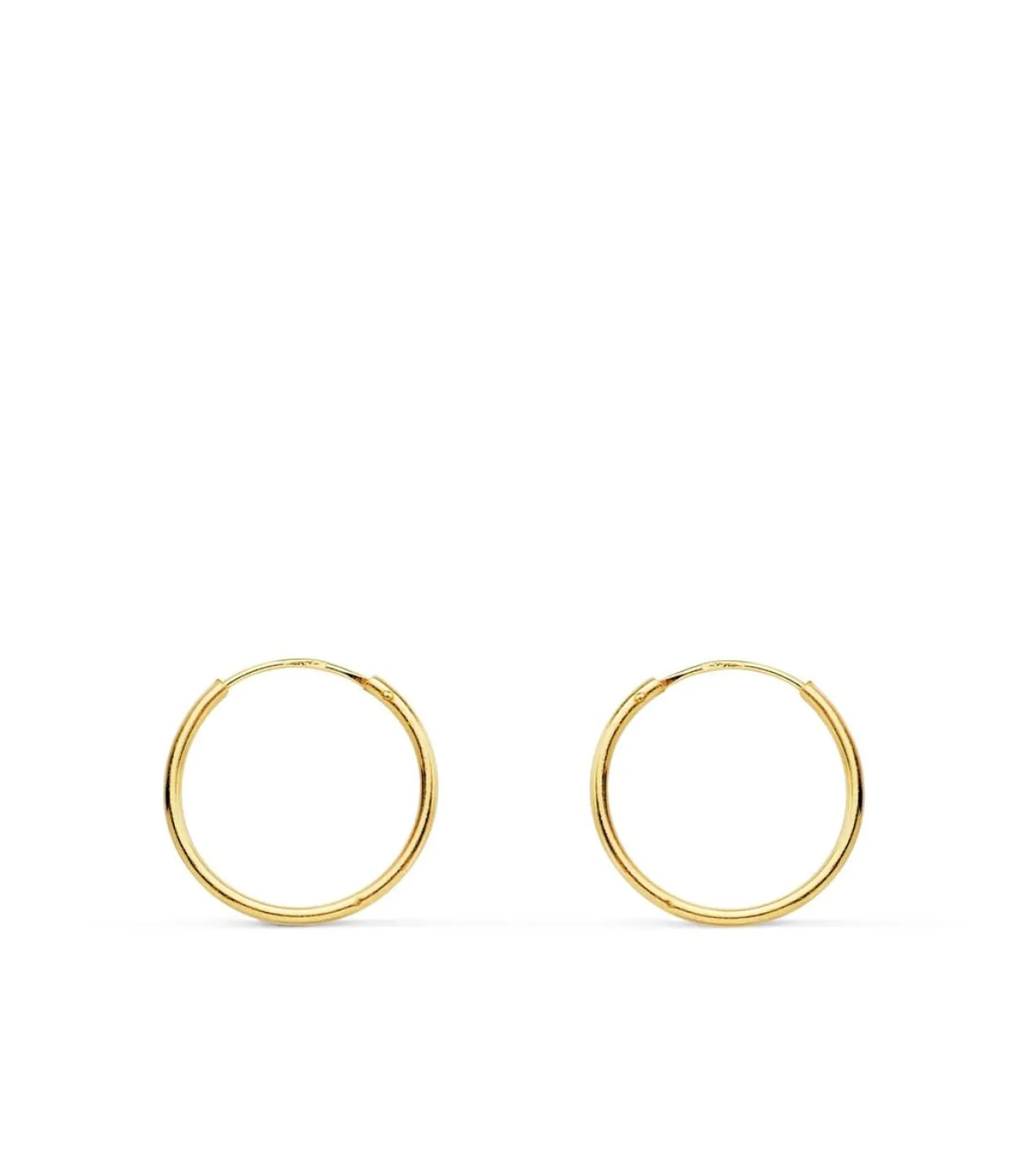 Pendientes Oro Amarillo Melisa Aros 12Mm 18 Ktes<Alda Joyeros Clearance