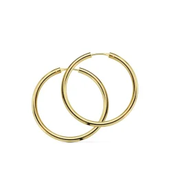 Pendientes Oro Amarillo Minerva 20Mm 18 Ktes<Alda Joyeros Store