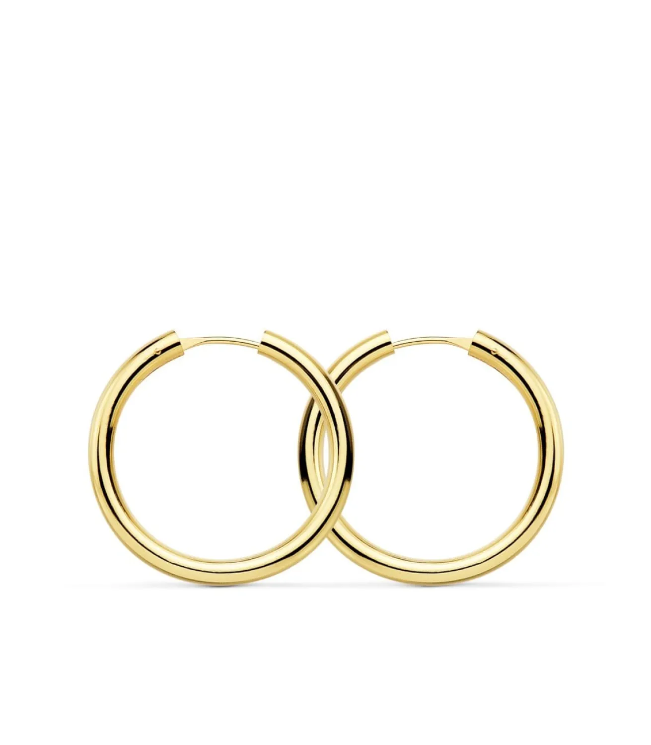 Pendientes Oro Amarillo Minerva 24Mm 18 Ktes<Alda Joyeros Clearance