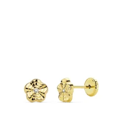 Pendientes Oro Amarillo Renet Flor 18 Ktes<Alda Joyeros Fashion