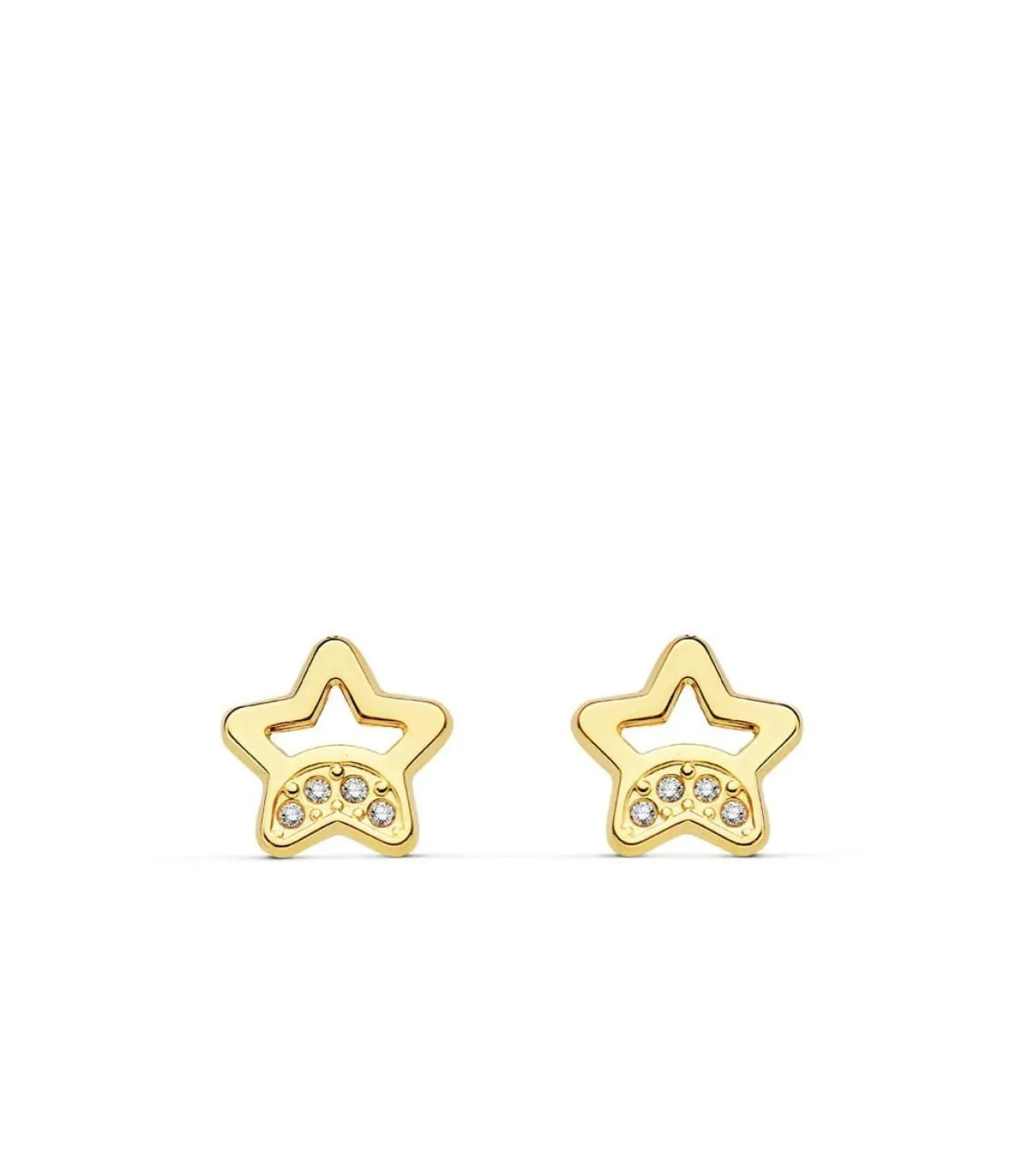 Pendientes Oro Ariadna Estrella 18 Ktes<Alda Joyeros Online