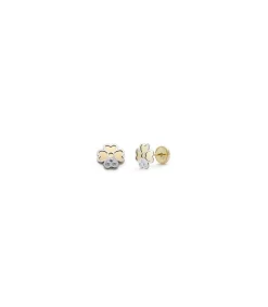 Pendientes Oro Bicolor Daria 18 Ktes<Alda Joyeros Online