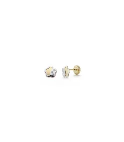 Pendientes Oro Bicolor Jaima 18 Ktes<Alda Joyeros Cheap