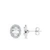 Pendientes Oro Blanco Alessia Circonita 18 Ktes<Alda Joyeros Online