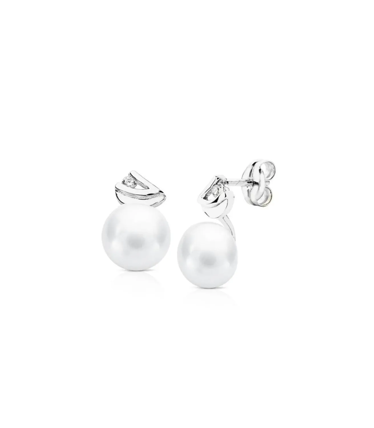 Pendientes Oro Blanco Kennocha 18 Ktes<Alda Joyeros Sale