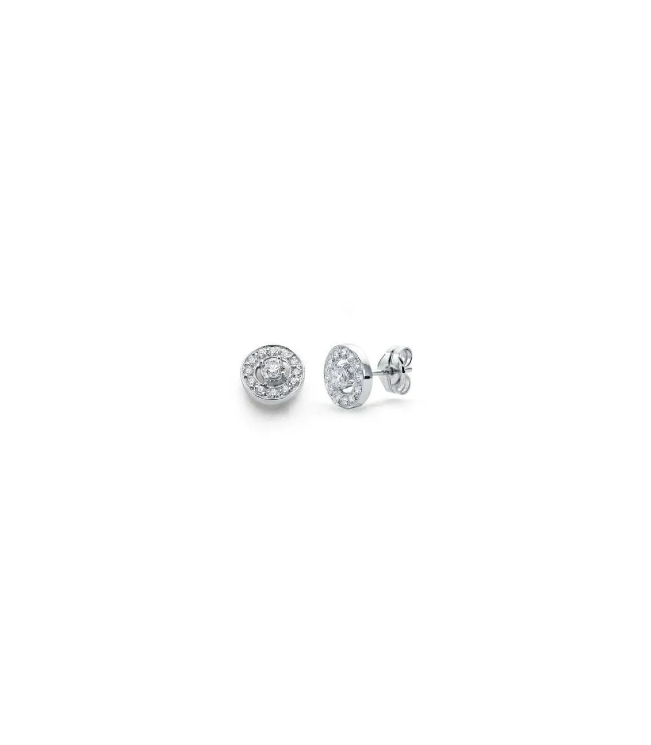 Pendientes Oro Blanco Poncia 18 Ktes<Alda Joyeros Clearance