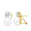 Pendientes Perla Cultivada Oro Amarillo 18 K 9,5 Mm<Alda Joyeros New