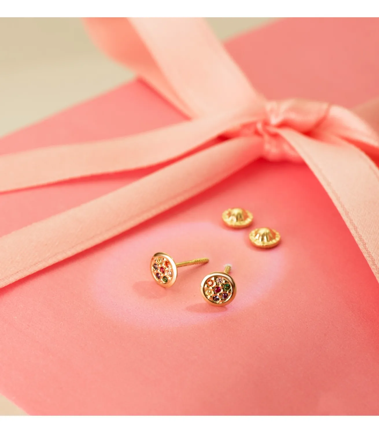 Pendientes Piedras Colores Oro 18K<Alda Joyeros Online