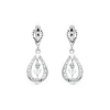 Pendientes Reina Yamlika Oro Blanco 18K Lapidados<Alda Joyeros Clearance