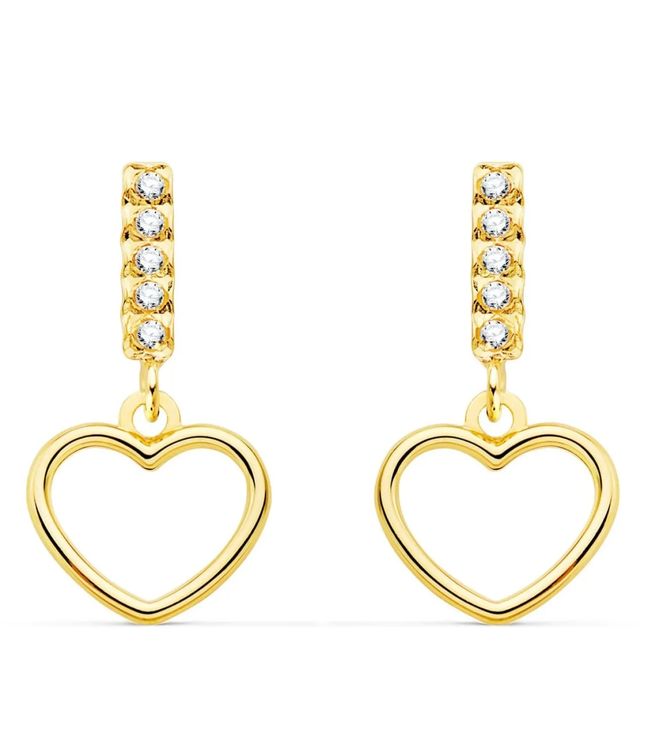Pendientes Suli Oro Amarillo 18K Corazon<Alda Joyeros Cheap
