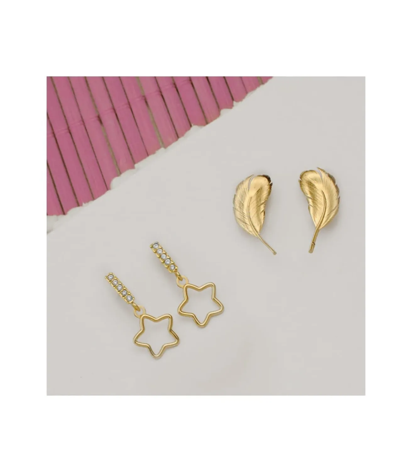 Pendientes Suli Oro Amarillo 18K Estrella<Alda Joyeros Fashion