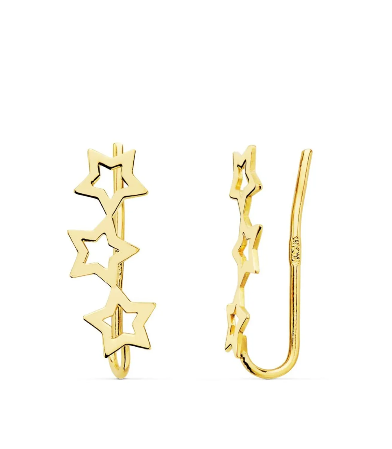 Pendientes Trepadores Estrellas Oro 18K<Alda Joyeros Fashion