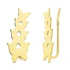 Pendientes Trepadores Mariposas Oro 18K<Alda Joyeros Shop