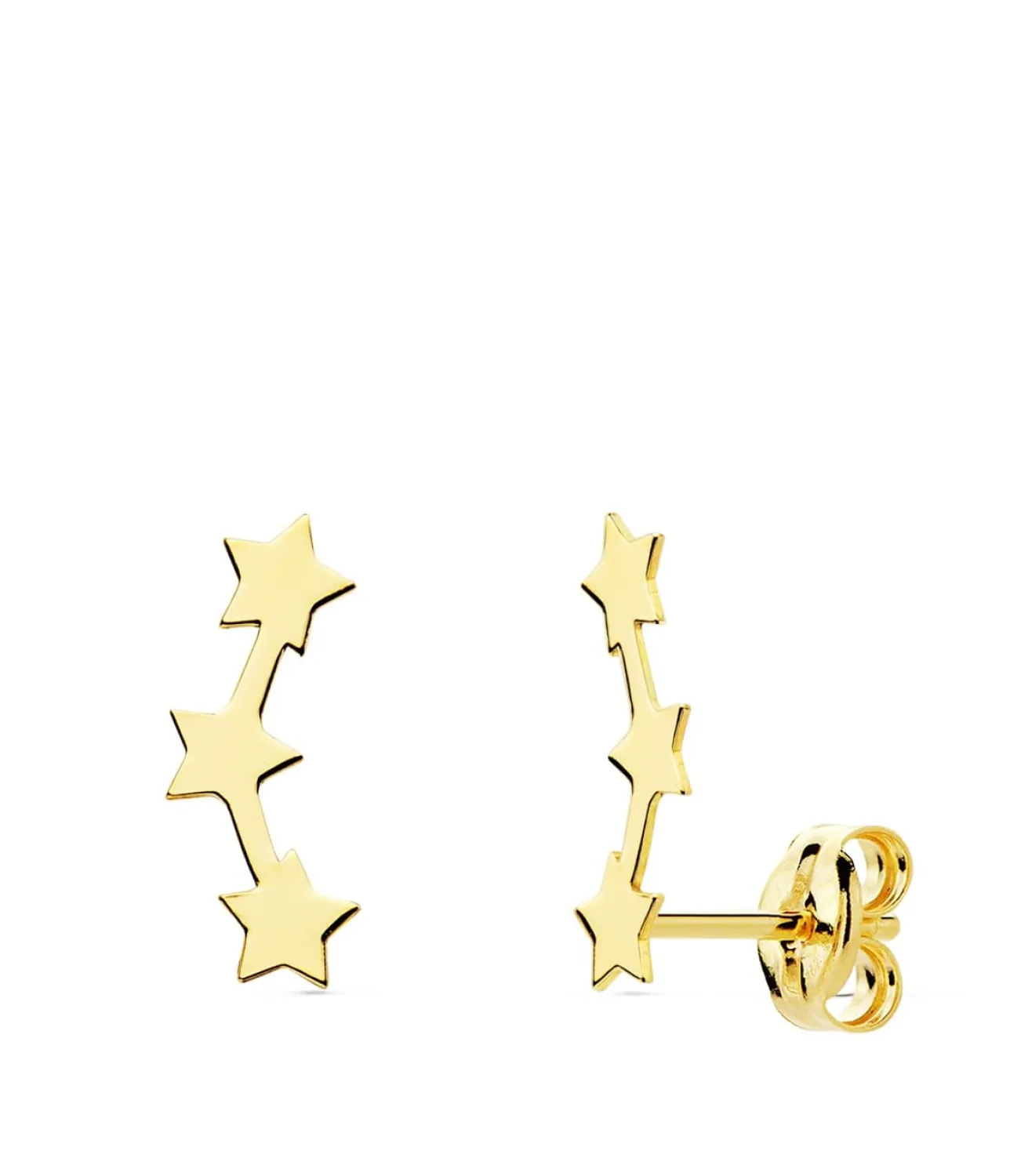 Pendientes Trepadores Oro 18K Mini Estrellas<Alda Joyeros Best