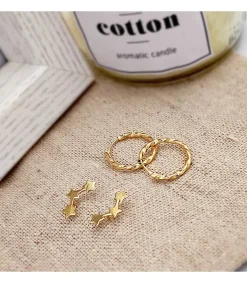 Pendientes Trepadores Oro 18K Mini Estrellas<Alda Joyeros Best