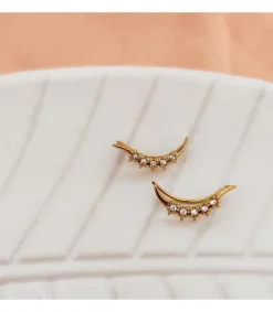 Pendientes Trepadores Peak Oro 18K<Alda Joyeros Online