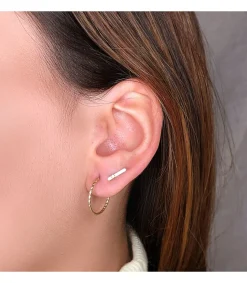 Pendientes Trepadores Petit Barra Oro 18K<Alda Joyeros Cheap