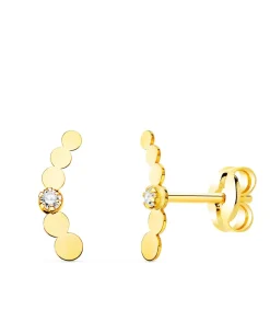 Pendientes Trepadores Petit Circulos Oro 18K<Alda Joyeros Best