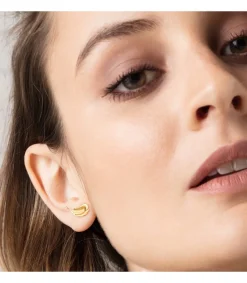 Pendientes Trepadores Pluma Oro Amarillo 18K<Alda Joyeros Hot