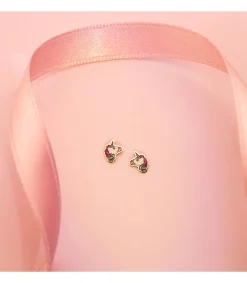 Pendientes Unicornio Oro Amarillo 18K<Alda Joyeros Store