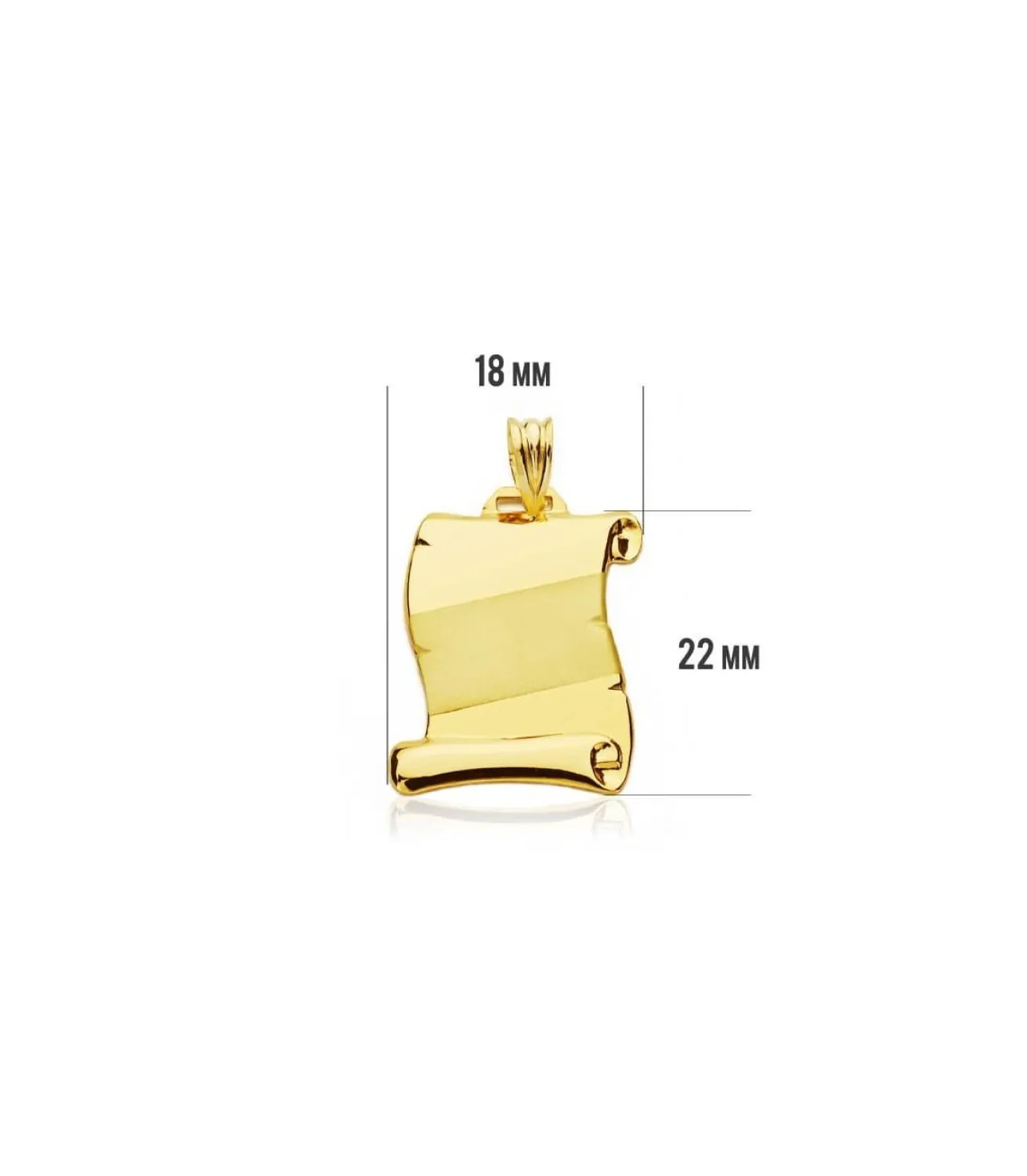 Pergamino Banda Oro Amarillo 18K 22Mm<Alda Joyeros Fashion