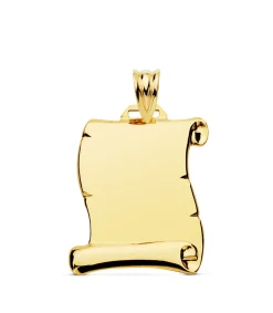 Pergamino Colgante Liso 18K 22Mm<Alda Joyeros Outlet