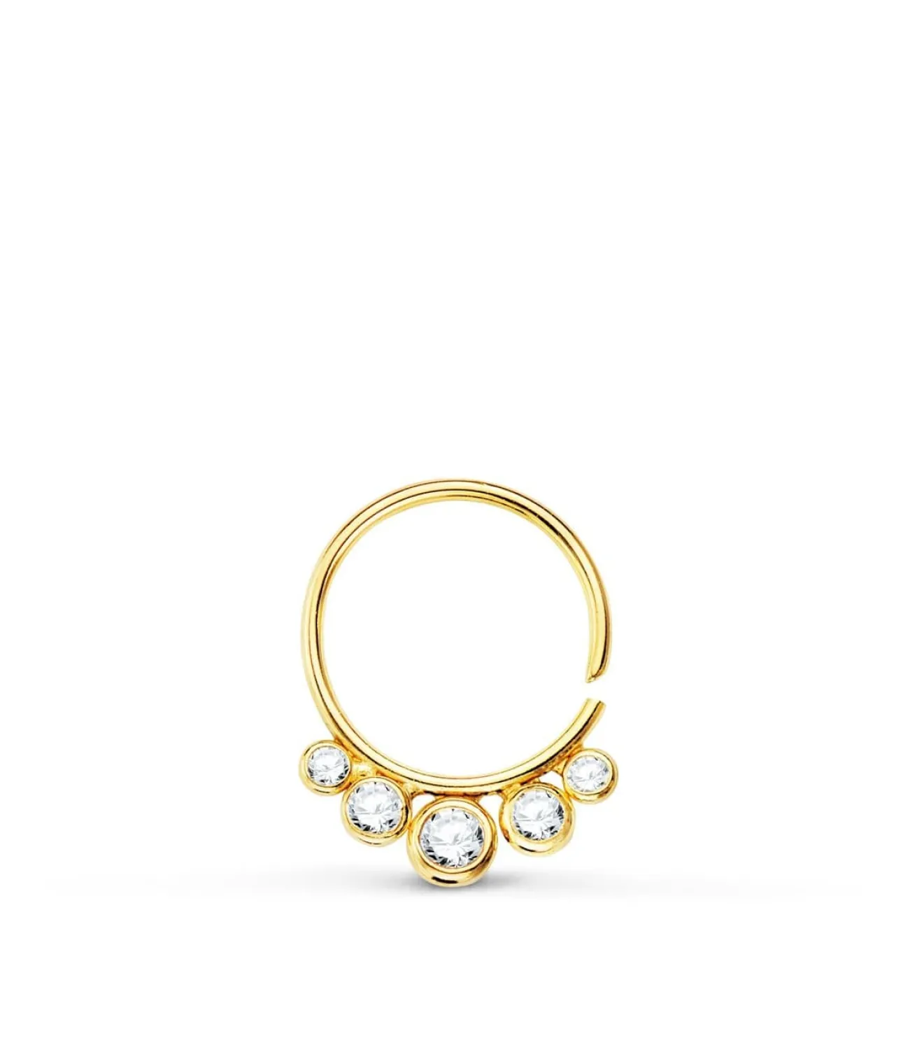 Piercing Aro Zircon Oro Amarillo 18K<Alda Joyeros Best