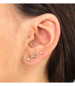 Piercing Aro Zircon Oro Amarillo 18K<Alda Joyeros Best
