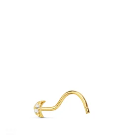 Piercing Nariz Luna Oro 18K Circonitas<Alda Joyeros Shop